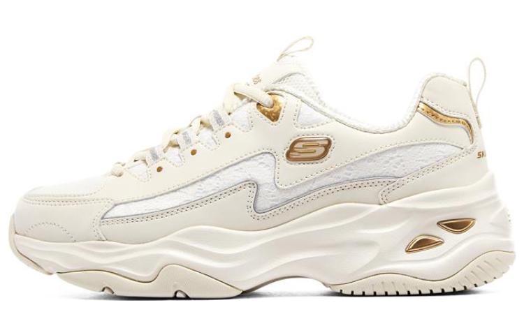 Женские кроссовки Skechers Skechers D'LITES 4.0 (бежевые с белым)