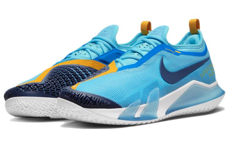 Мужские кроссовки Nike React Vapor NXT HC (голубые) — 401冷蓝/深藏青/清透蓝/幻影灰白/赭黄 — фото 3