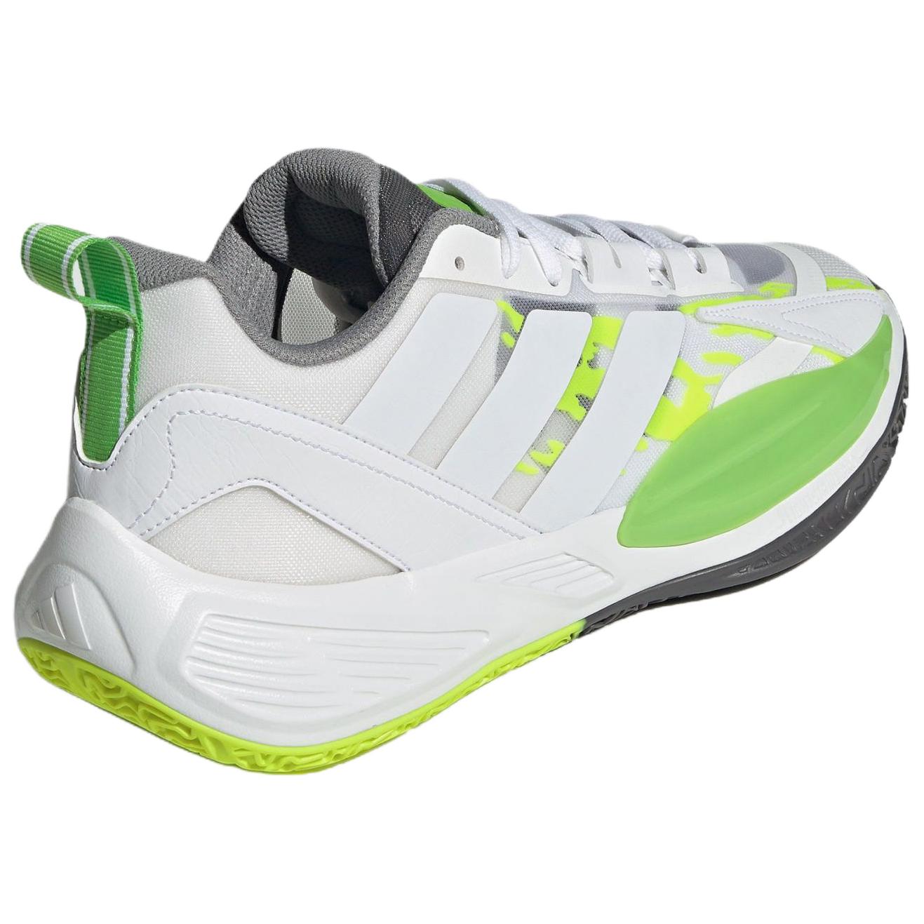 Adidas XENOBURST Slip Resistant Abrasion Resistant Low top Basketball Shoes Men’s White Green