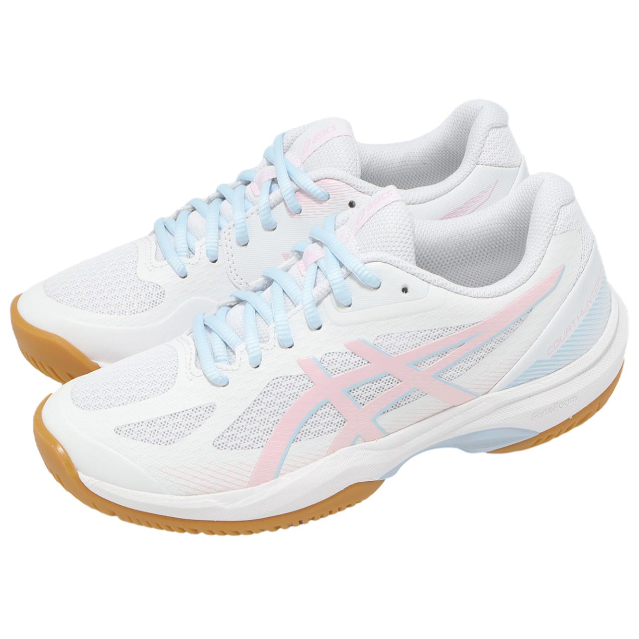 Asics COURT HUNTER FF Breathable Support Breathable Support Volleyball Shoes Women’s White Blue