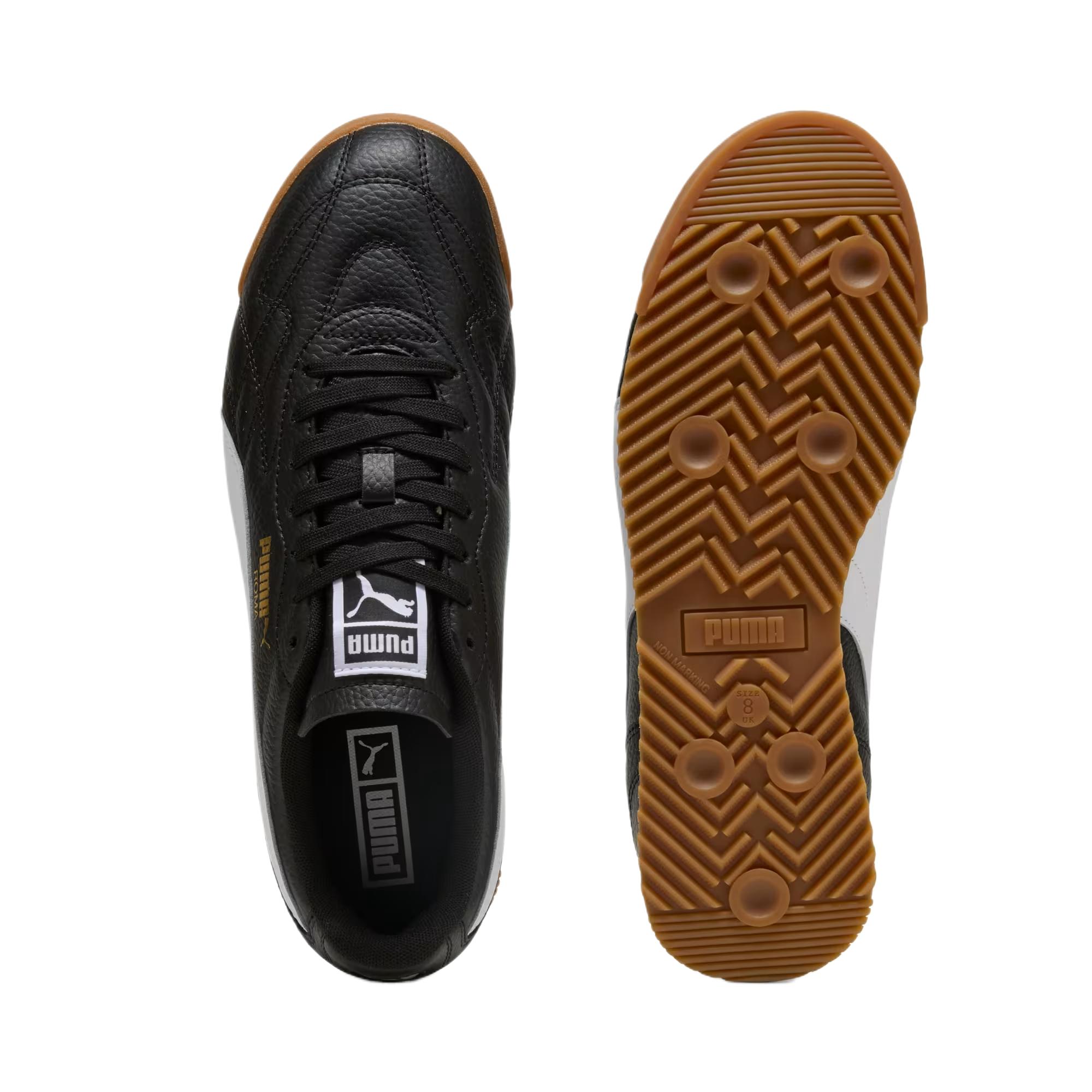 PUMA Roma Anniversario Cow Leather, Textile Balance Lightweight Balance Lightweight Low top Training Shoes Men’s Black