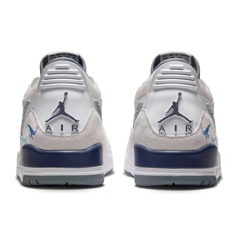 Jordan Legacy 312 Abrasion Resistant Slip Resistant Low top Vintage Basketball Shoes Men’s Gray White