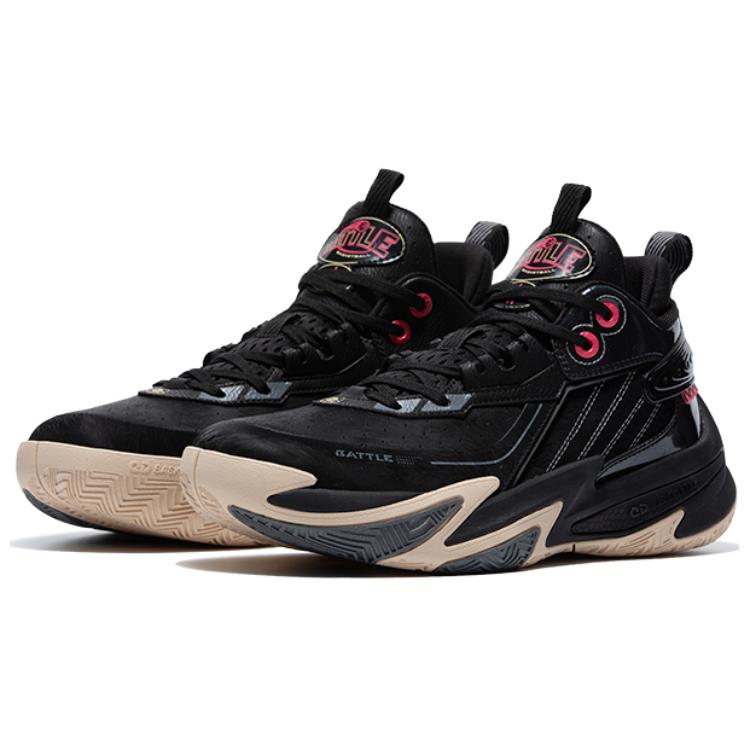 QIAODAN Broken Shadow 5 Cushioning Slip Resistant Abrasion Resistant High top Basketball Shoes Men’s Black