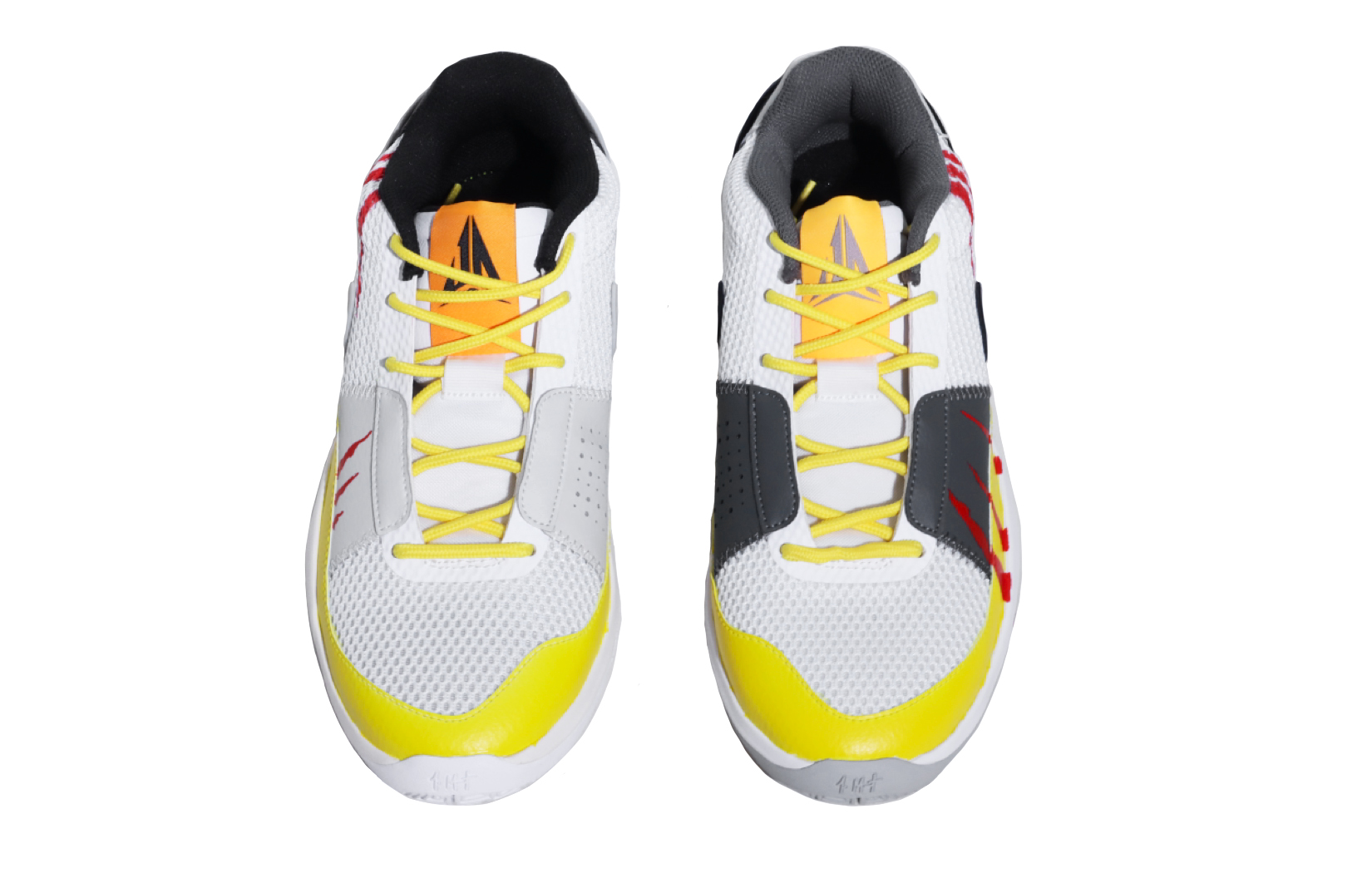 Nike Basketball Shoes Unisex Low Top Yellow, White, Red, Black