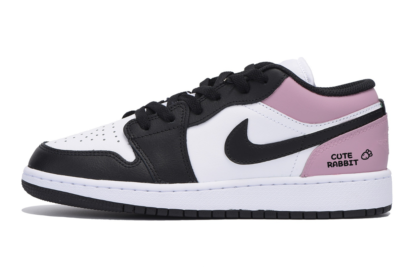 Jordan Air Jordan 1 ‘Changwan Rouge, Special Shoe Box’ Slip Resistant Low top Vintage Basketball Shoes Men’s White Pink