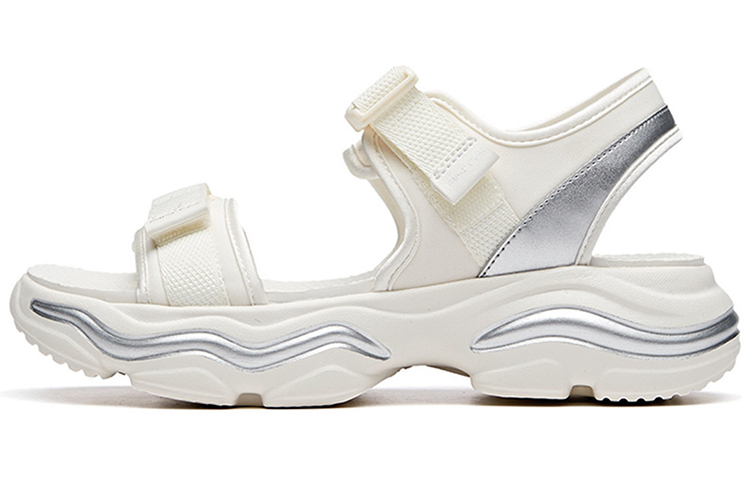 Anta Life Collection Beach Sandals Women's White Silver