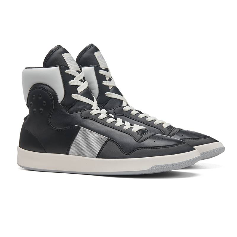 EQLZ EQUALIZER Vintage Basketball Shoes Unisex High Top Concrete Black