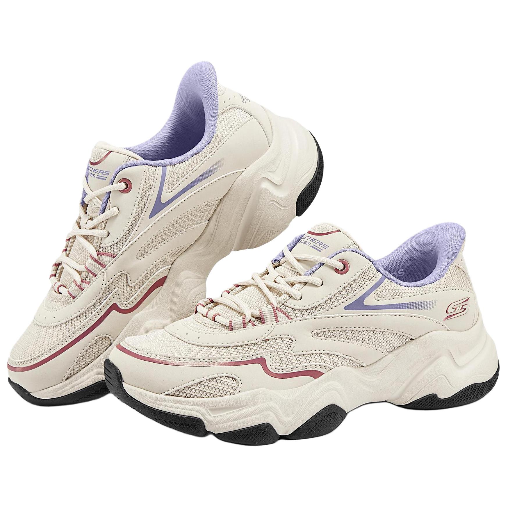 Skechers Sportlife Low top Training Shoes Women’s Beige White Purple