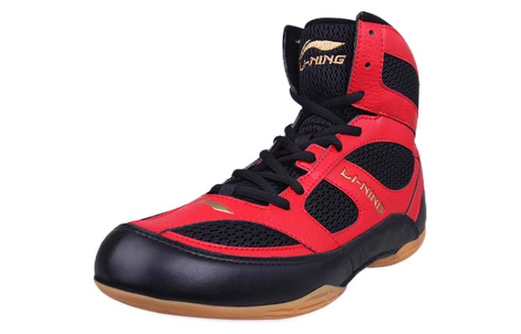 Li Ning Cushioning High top Training Shoes Unisex Red Black
