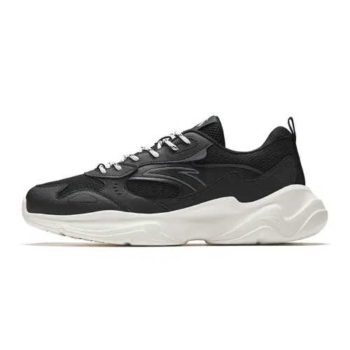 Anta Little Dad Low top Chunky Sneakers Men's White Black