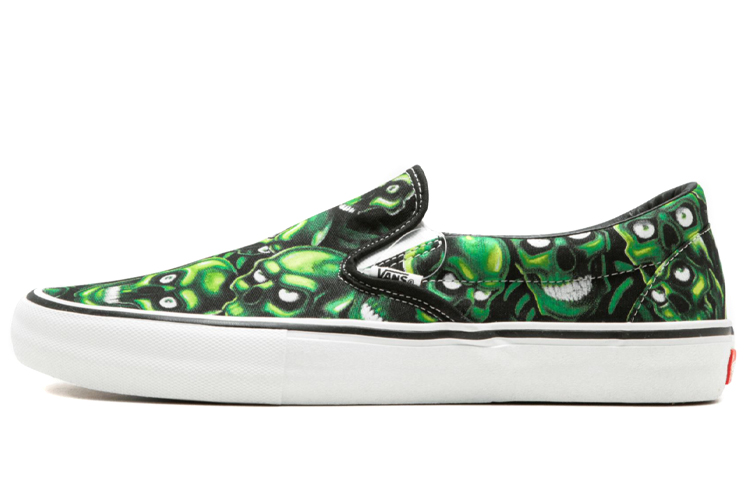 Slip-On Supreme x Slip-On Vans 'Glow-In-The-Dark Skull Pile'
