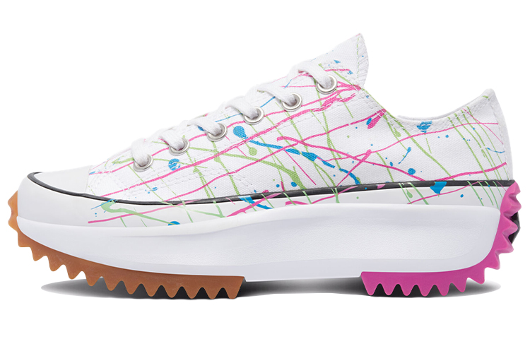 Run Star Wmns Converse Hike Low 'Splatter Paint - White' Women's