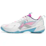 Li Ning Halberd 2 Comfortable And Trendy Slip Resistant Abrasion Resistant Low top Badminton Shoes Unisex White Blue