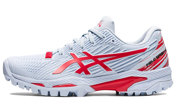 ASICS Field Speed Lace Up Low top Training Shoes Women's Gray Red