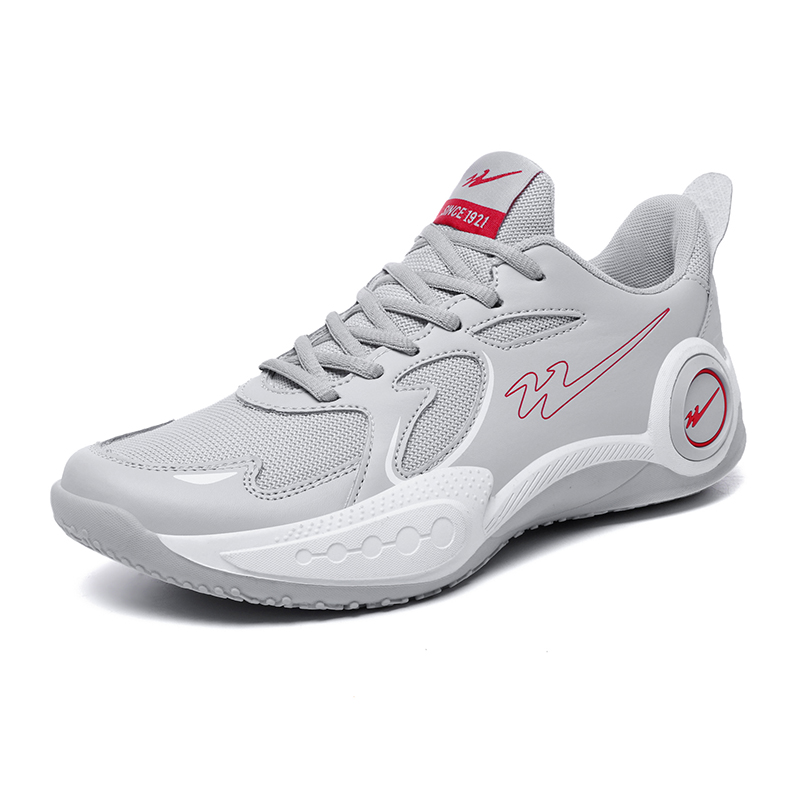 Binary Low top Basketball Shoes Unisex Light Gray