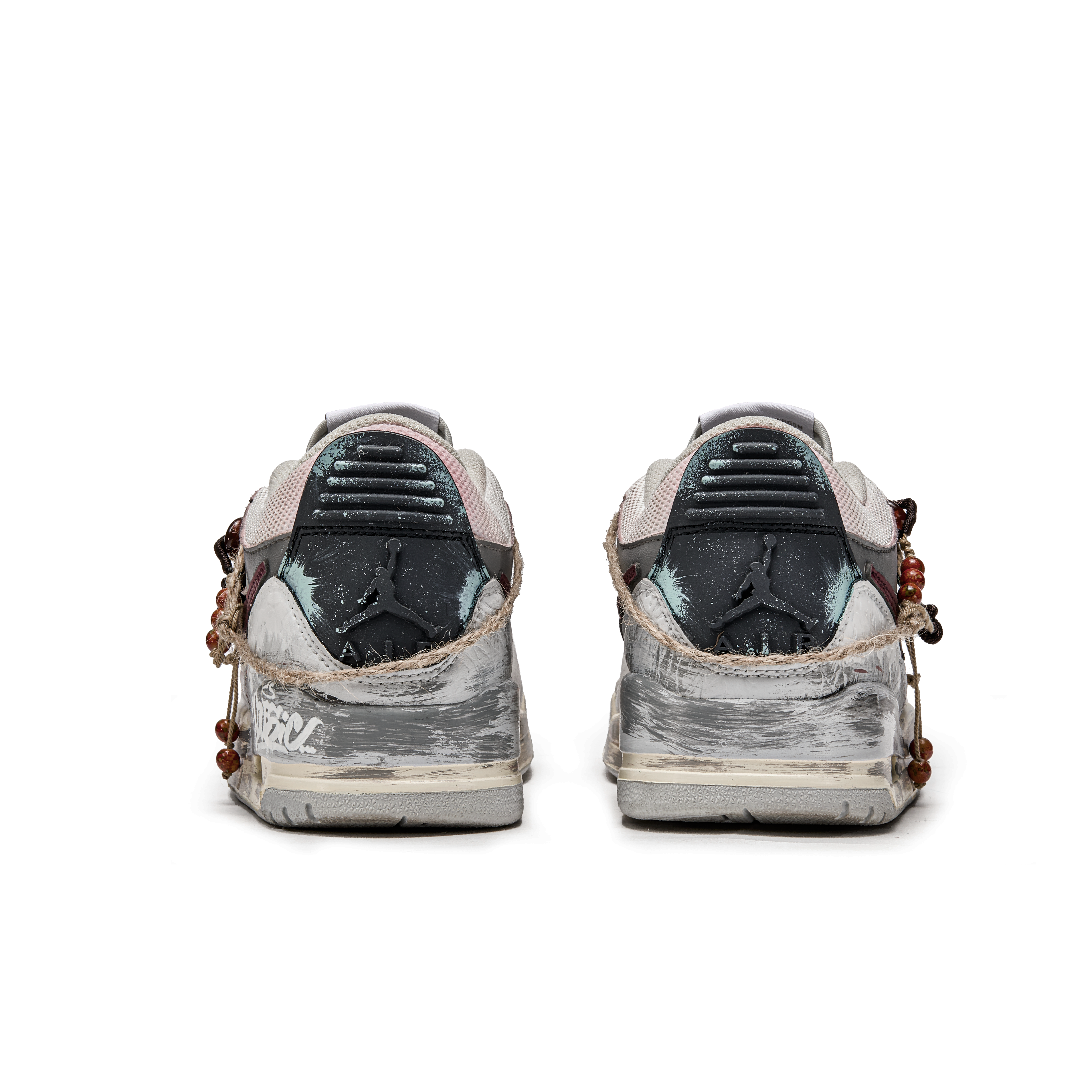 Jordan Legacy 312 Da Vinci Custom, Spell Of Binding Slip Resistant Slip Resistant Low top Vintage Basketball Shoes GS