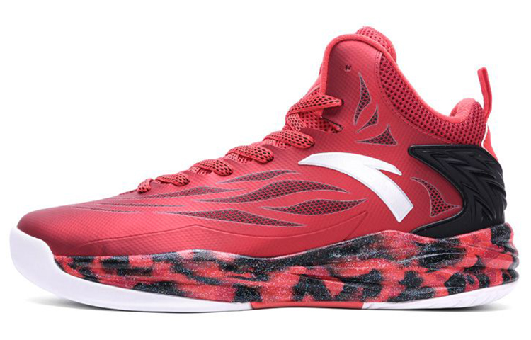 Anta KT2 Thompson Outdoor 'Red Alert' Cushioning, Wear Resistant Low top Basketball Shoes Men's Red Black White