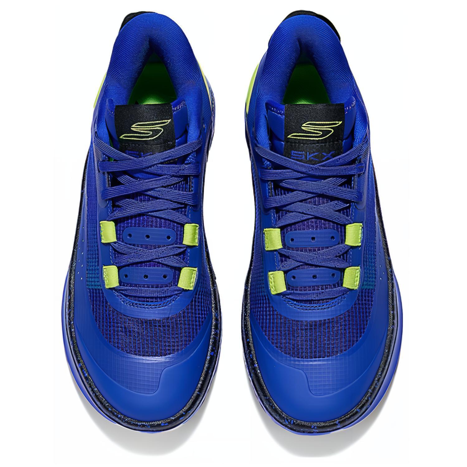 Skechers SKX Resagrip Cushioning, Wear Resistant Low top Basketball Shoes Men’s Blue Green