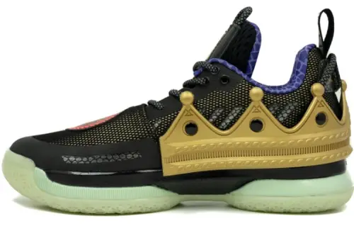 LiNing WOW 7 Wade's Way 7 Crown Limited Edition Stitching Shock Absorbing Anti-Slip Mid-top Basketball Shoes Men's Black Gold