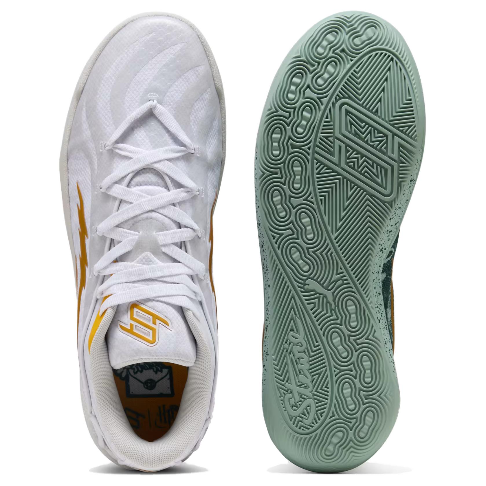 HARRY POTTER x PUMA Stewie 4 Cushioning Slip Resistant Support Basketball Shoes Unisex White Green