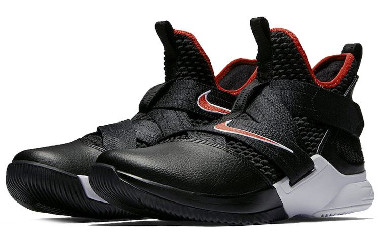 Мужские кроссовки Nike zoom soldier 12 (черные) — фото 2