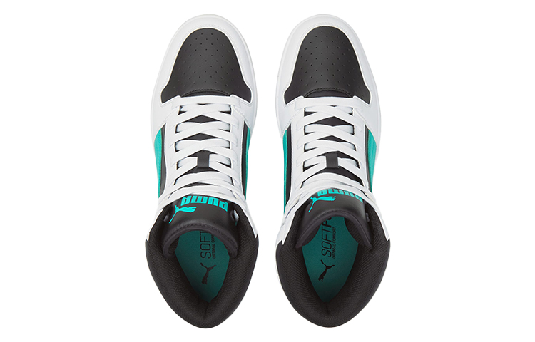 PUMA Unisex Rebound LayUp Mid Top Black/White/Green