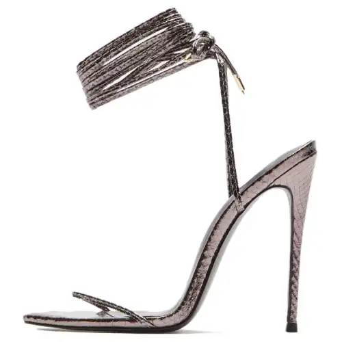 KITH Leather One Strap Sandals Women's Silver