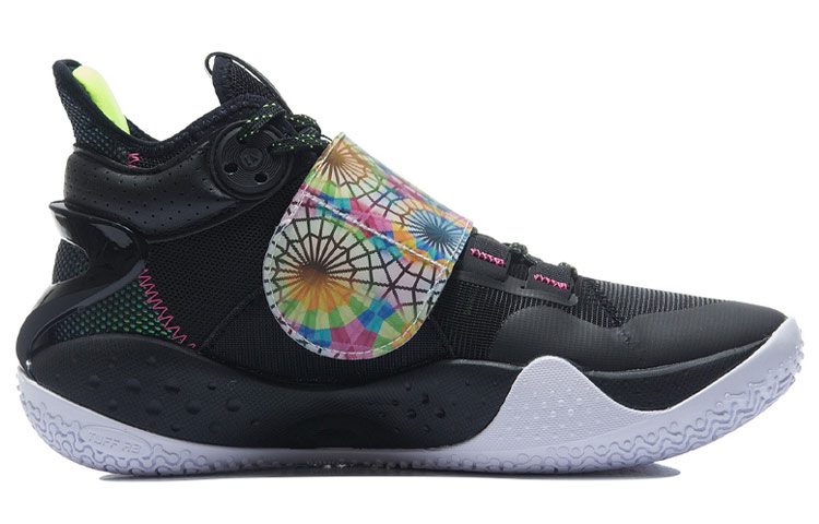 Li Ning SONIC 9 Notre Dame De Paris Rebound And Wear resistant Mid top Basketball Shoes Men’s Black