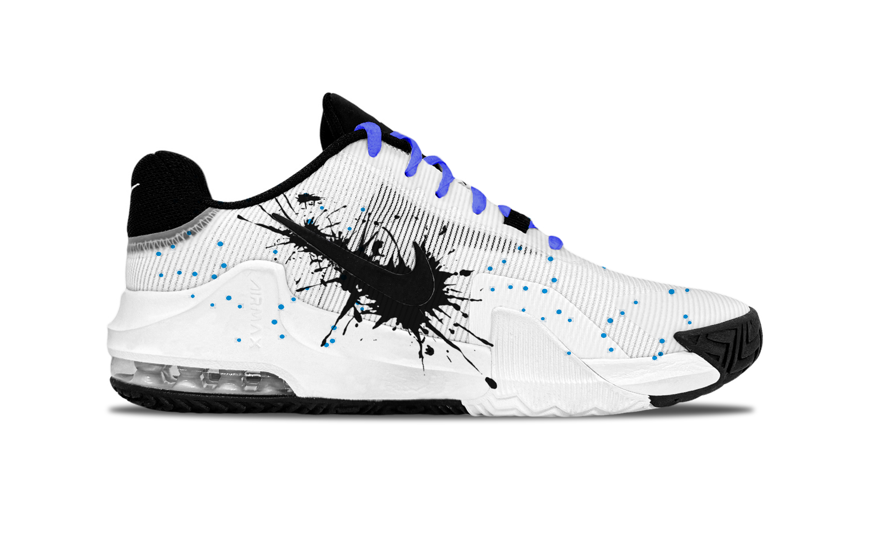 Nike Air Max Impact 4 Yulan Venom Slip Resistant Slip Resistant Low top Basketball Shoes Men’s Flame Blue