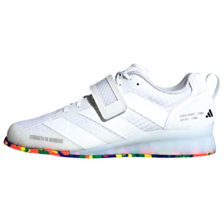 Adipower Weightlifting Adidas 3 'White Multi-Color Sole'