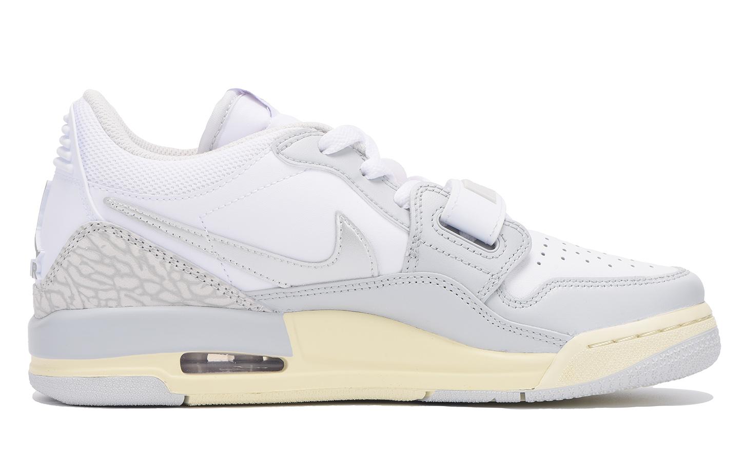 Jordan Legacy 312 Cushioning Slip Resistant Abrasion Resistant Low top Vintage Basketball Shoes Women’s Silver Gray