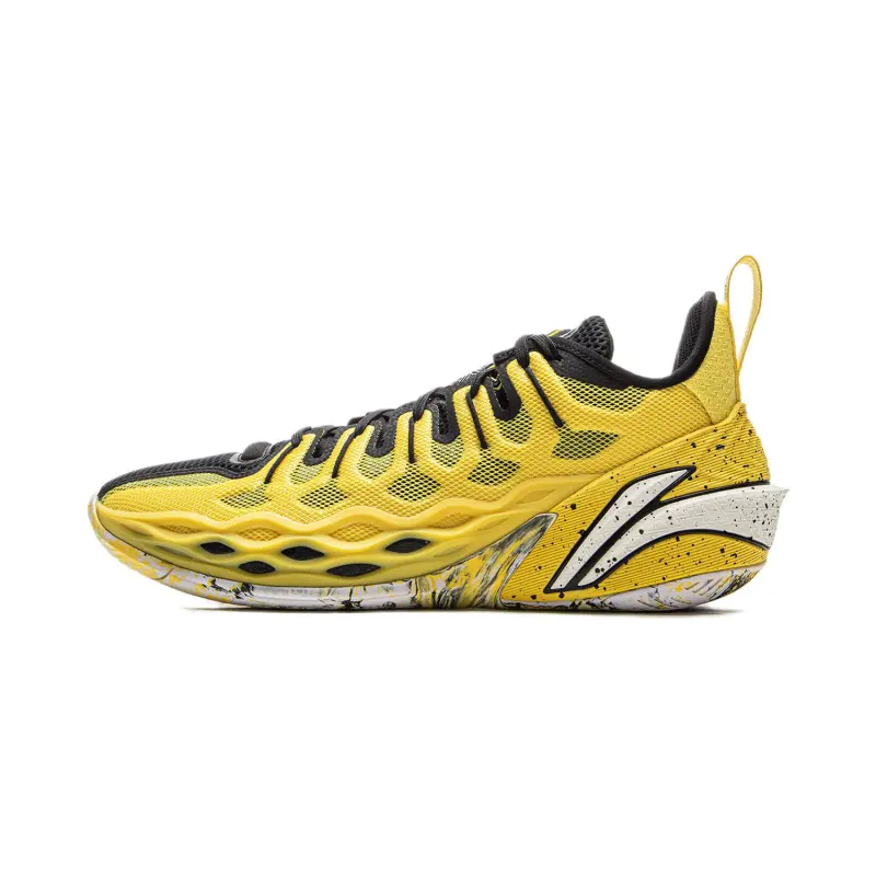 Li Ning Buckets Basketball Shoes Men's Yellow Black
