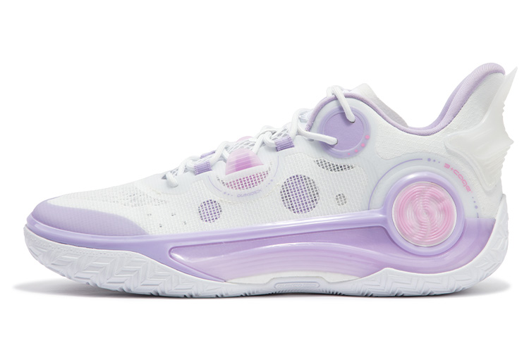 361° AG 4 SOAR Basketball Shoes Men’s Low Top 361 Degrees White/Digital Lavender
