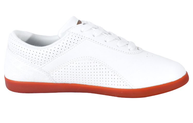 Li Ning Tai Chi Slip Resistant, Abrasion Resistant, Breathable Low top Training Shoes Unisex White Yellow