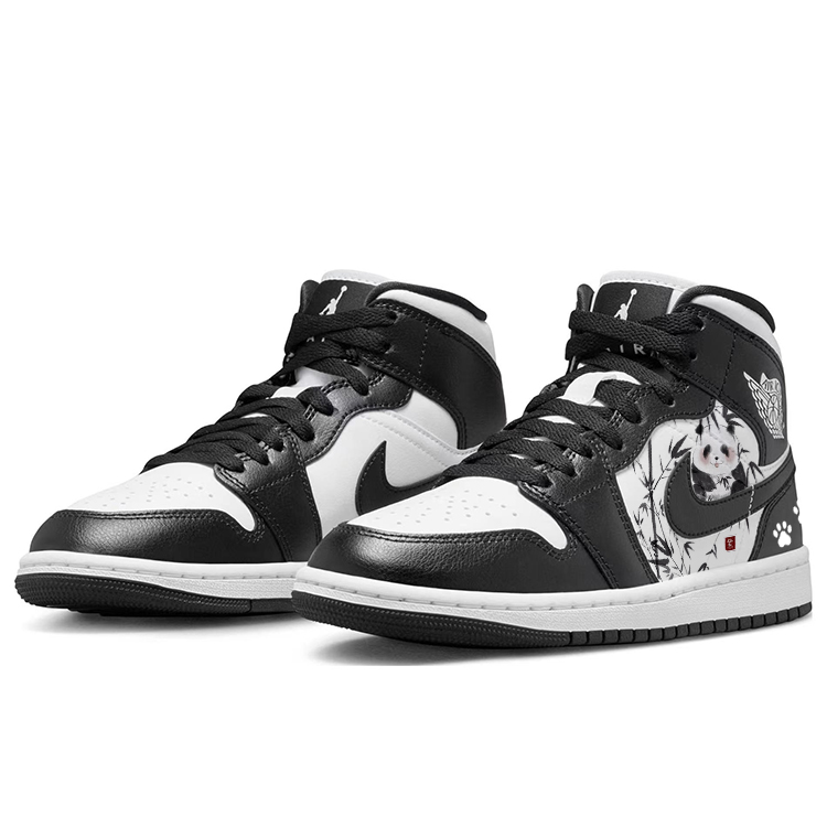 Jordan Air Jordan 1 Vintage Basketball Shoes Women’s Mid Top White/Black