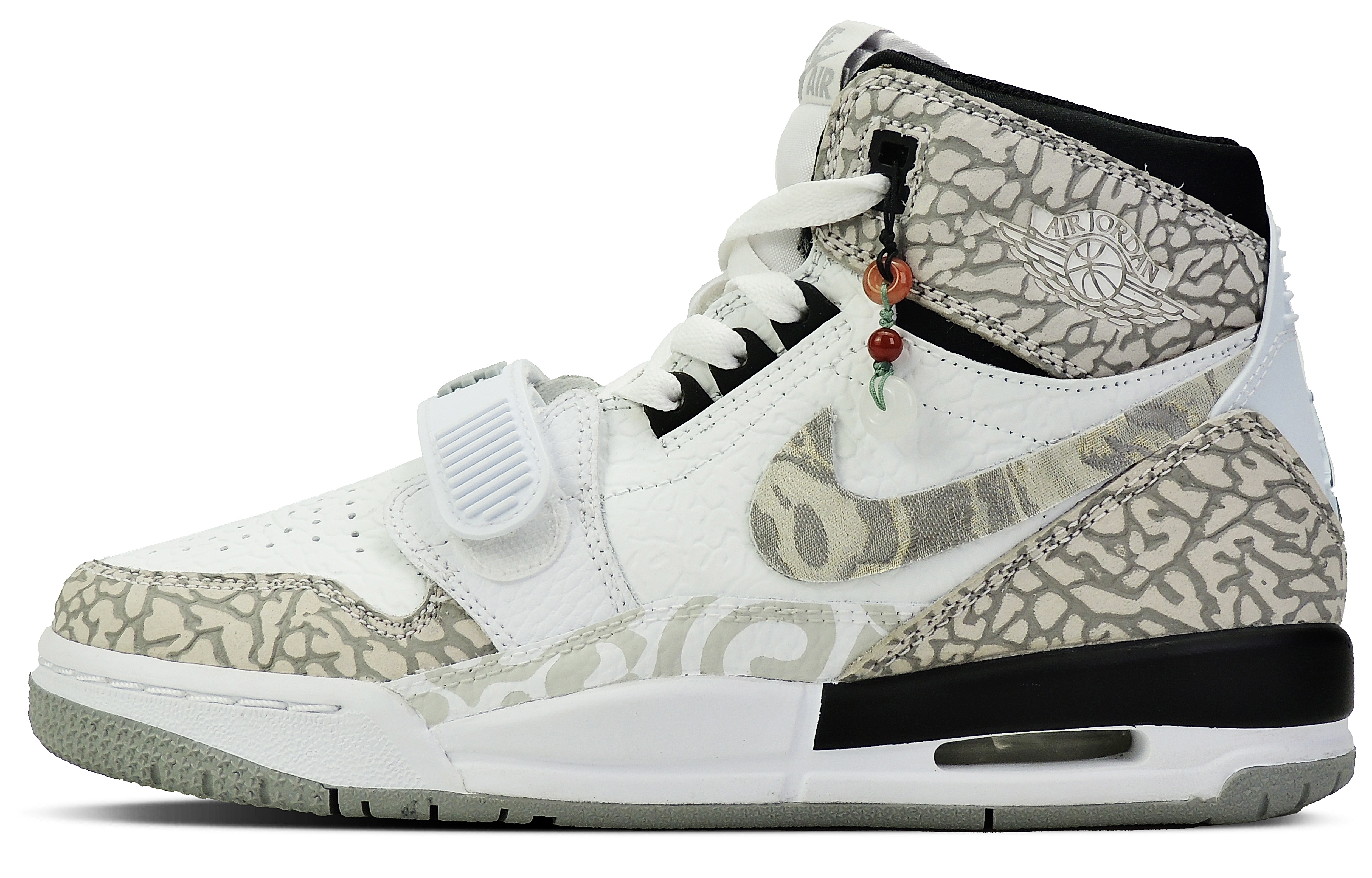 Jordan Legacy 312 Mist Shadow High top Vintage Basketball Shoes Women’s White Cement