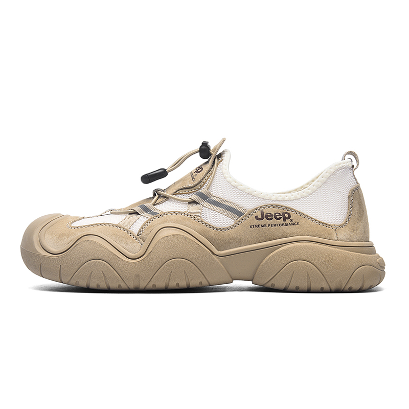 Jeep Classic Low top Hiking Shoes Unisex Camel