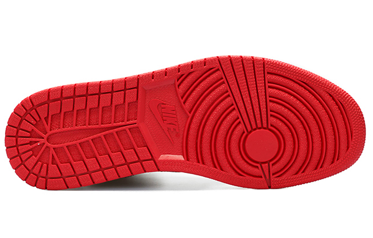 Мужские кроссовки Jordan Air Jordan 1 Retro Mid (черно-бело-красные) — фото 7