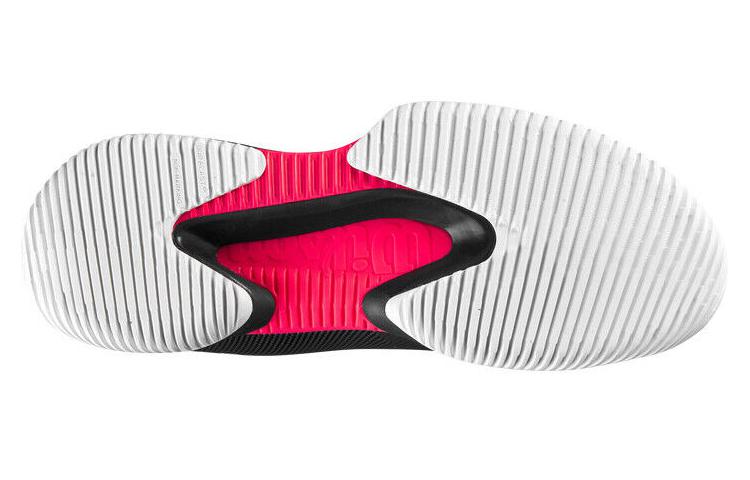 Wilson Rush Pro Cushioning Abrasion Resistant Cushioning, Wear Resistant Low top Tennis Shoes Women’s Black Red