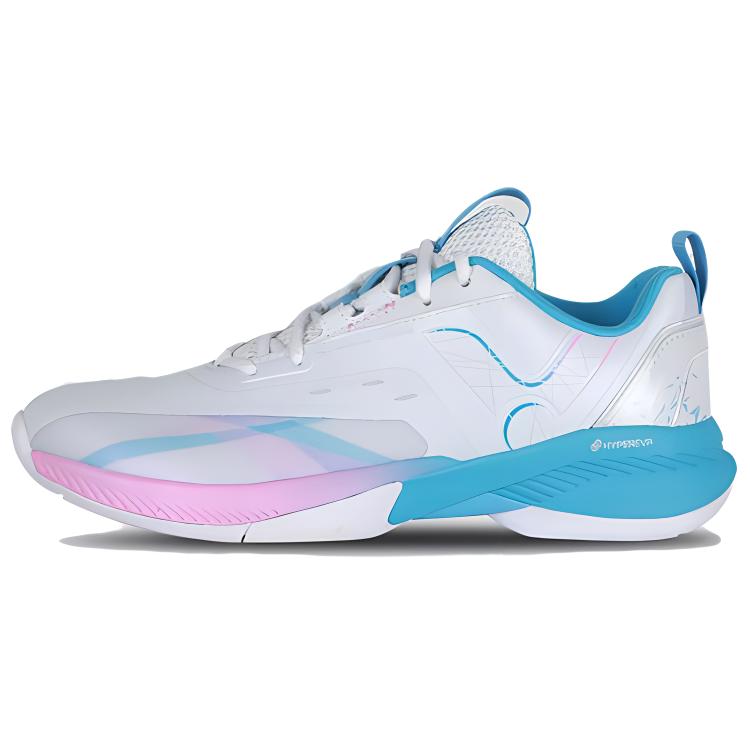VICTOR Cushioning Slip Resistant Abrasion Resistant Low top Badminton Shoes Unisex White Blue