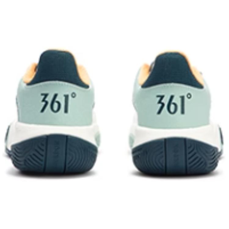 361° Abrasion Resistant Breathable Abrasion Resistant Breathable Low top Basketball Shoes Men’s White Green