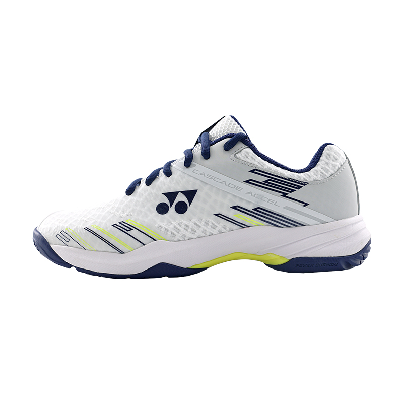 YONEX POWER CUSHION CASCADE ACCEL Textile, Synthetic Leather Low top Badminton Shoes Unisex White