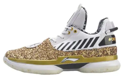 LiNing WOW 7 Wade's Way 7 ONE LAST DANC Comfortable and versatile, shock-absorbing, non-slip and wear-resistant, low-top basketball shoes, men's platinum