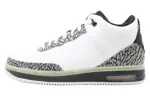 Jordan Air Jordan Fusion 3 Cushioning, Wear Resistant Mid top Vintage Basketball Shoes Men's White