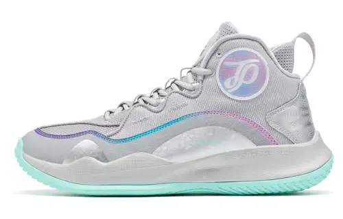 Peak TP9 Magic Bullet Technology TPU anti-torsion support, quick change of direction, quick start, shock-absorbing wrapping, wear-resistant and breathable, practical basketball shoes, men's silver