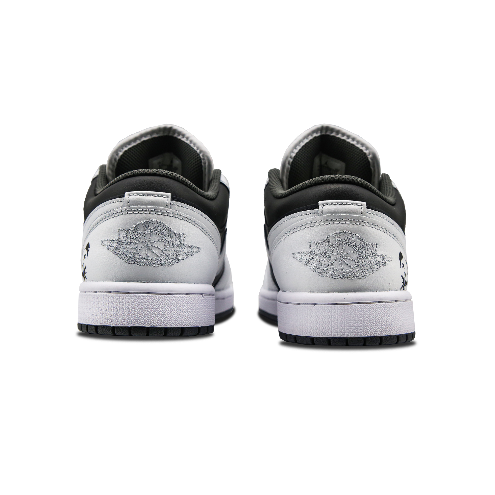 Jordan Air Jordan 1 Low 0° Low top Vintage Basketball Shoes Unisex Black White