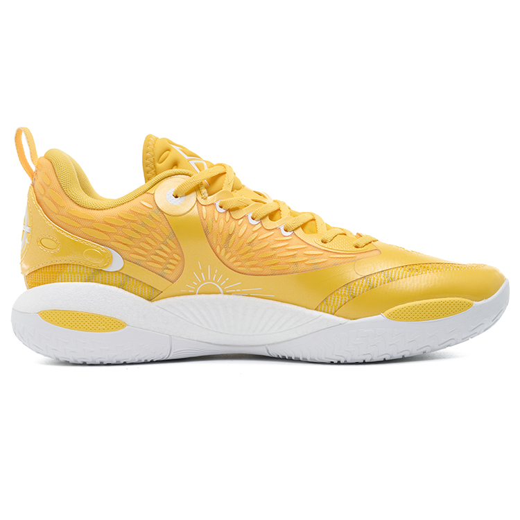 RIGORER Reaves 2 AR2 Sunrise Cushioning, Wear Resistant Low top Xiu Dan Technology Basketball Shoes Men’s Lemon