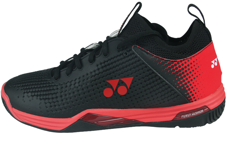 YONEX Power Cushion Breathable Lightweight Rebound Low top Badminton Shoes Men’s Black Red