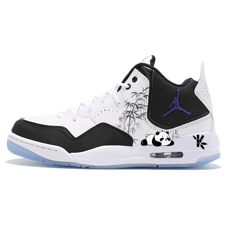 Jordan Courtside 23 Vintage Basketball Shoes Unisex Mid Top Black/White