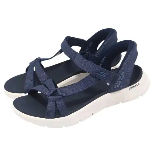 Skechers Go Walk Fle Beach Sandals Women's Blue